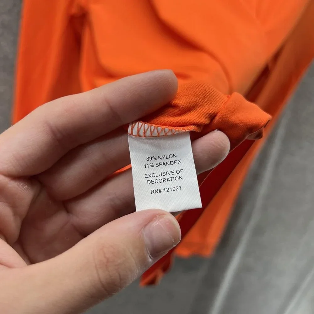 Miami Hurricanes Pullover Mens Large Orange College Golf Johnnie-O Quarter Zip - Picture 7 of 10